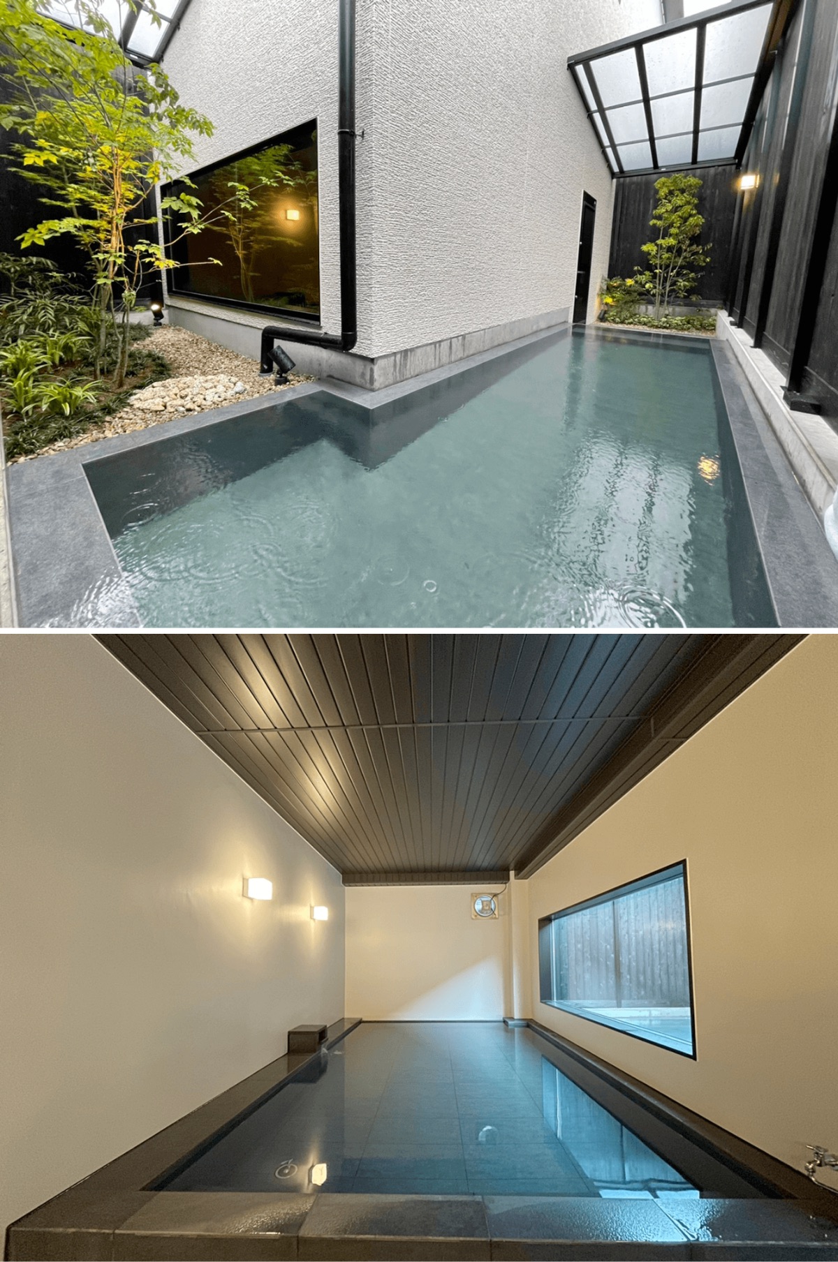 焼津黒潮温泉 元湯 なかむら館：露天風呂＆内湯