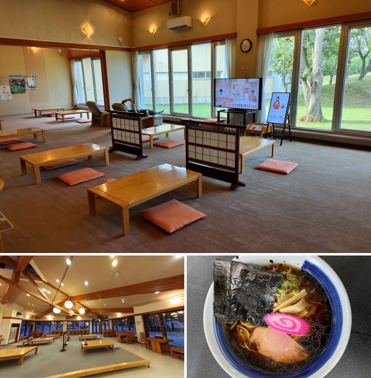 峠の湯 びほろ：休憩スペース＆お食事処
