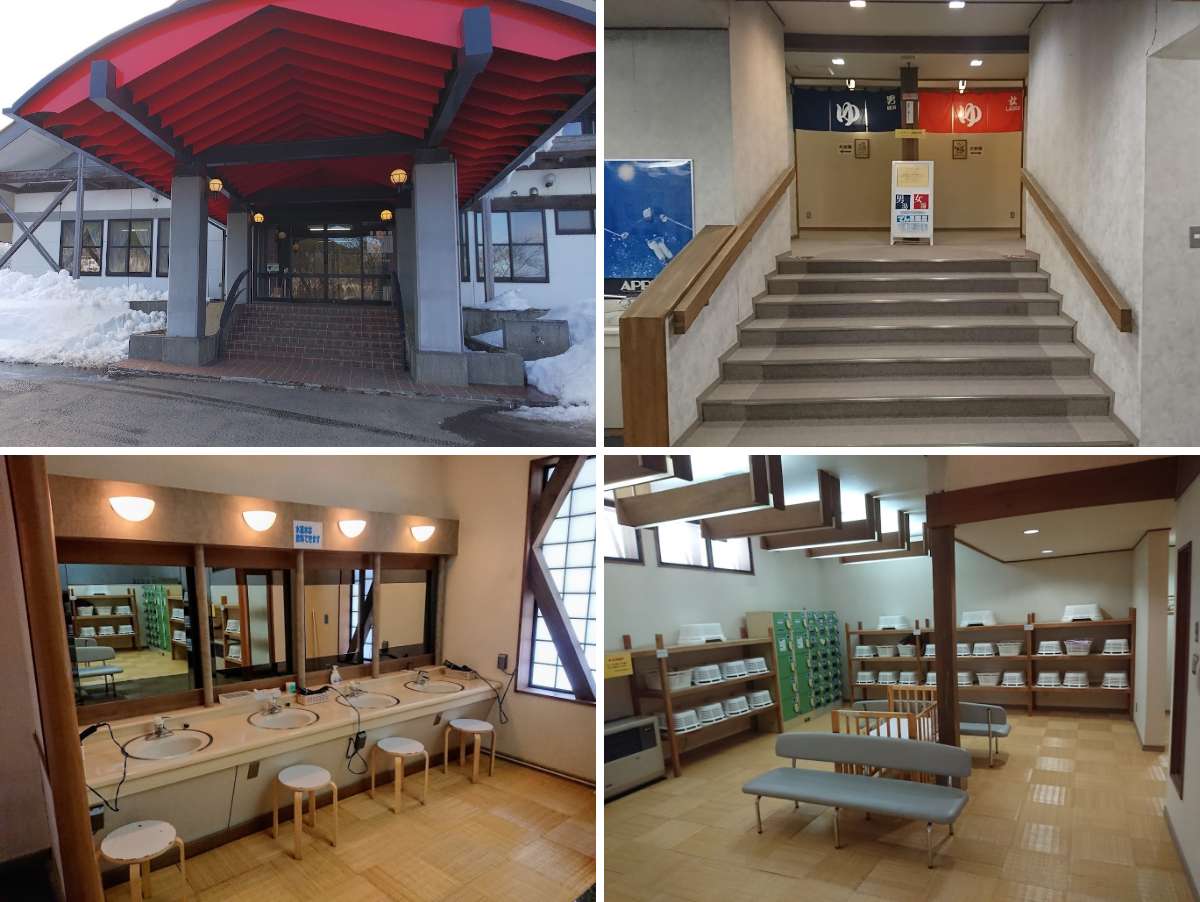 綿帽子温泉館 あずみの湯：脱衣所