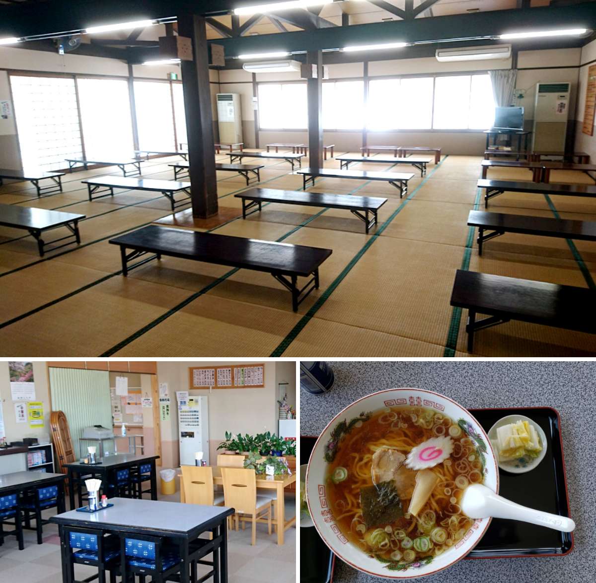 山辺温泉保養センター：休憩スペース＆お食事処