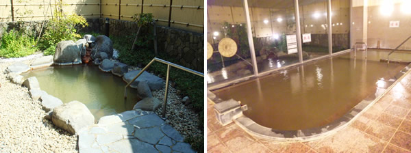 道の駅小谷 深山の湯：露天風呂＆内湯