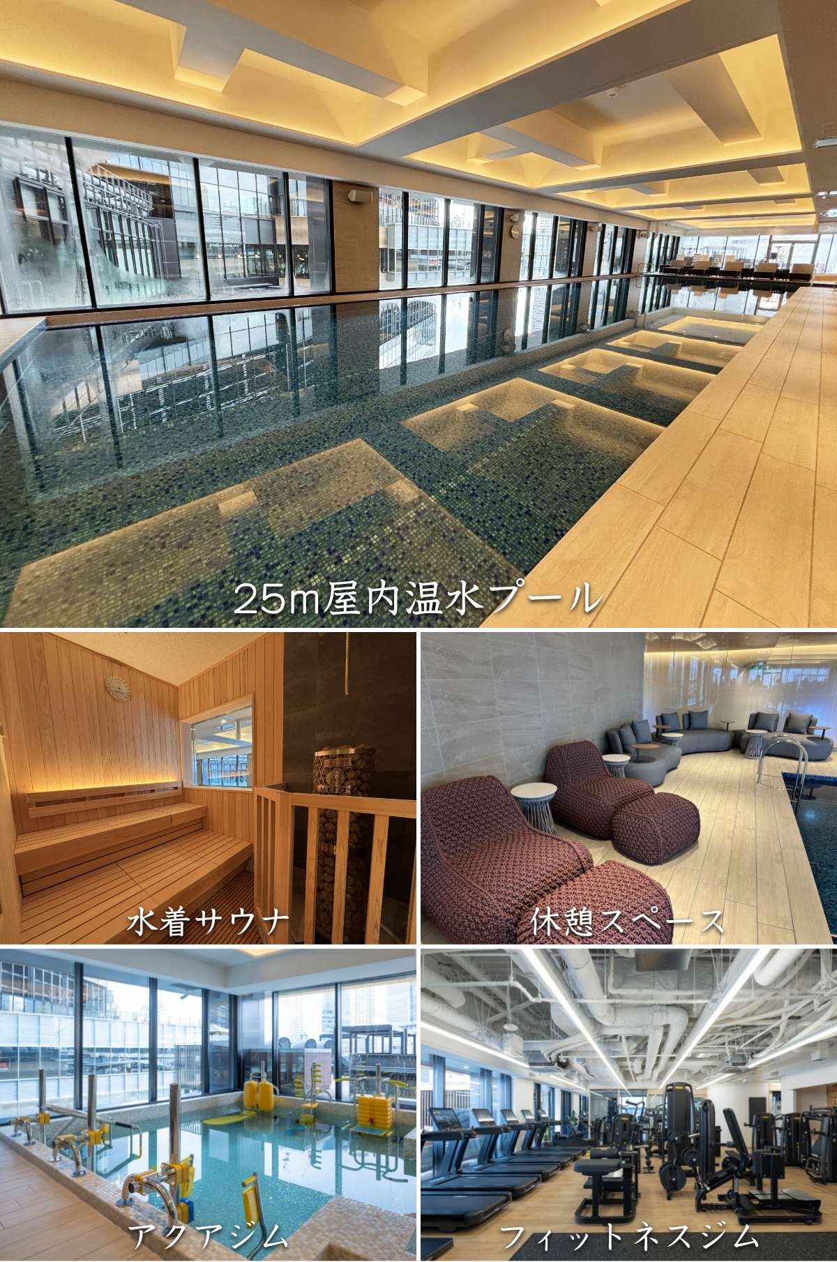 うめきた温泉 蓮 Wellbeing Park：プール＆フィットネスジム